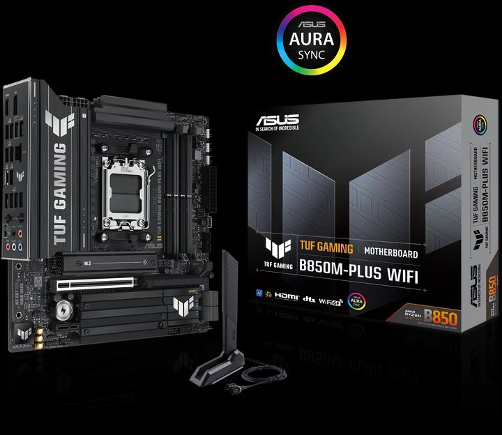 Image du produit ASUS TUF Gaming B850M-Plus Wifi (AM5, AMD B850, mATX)