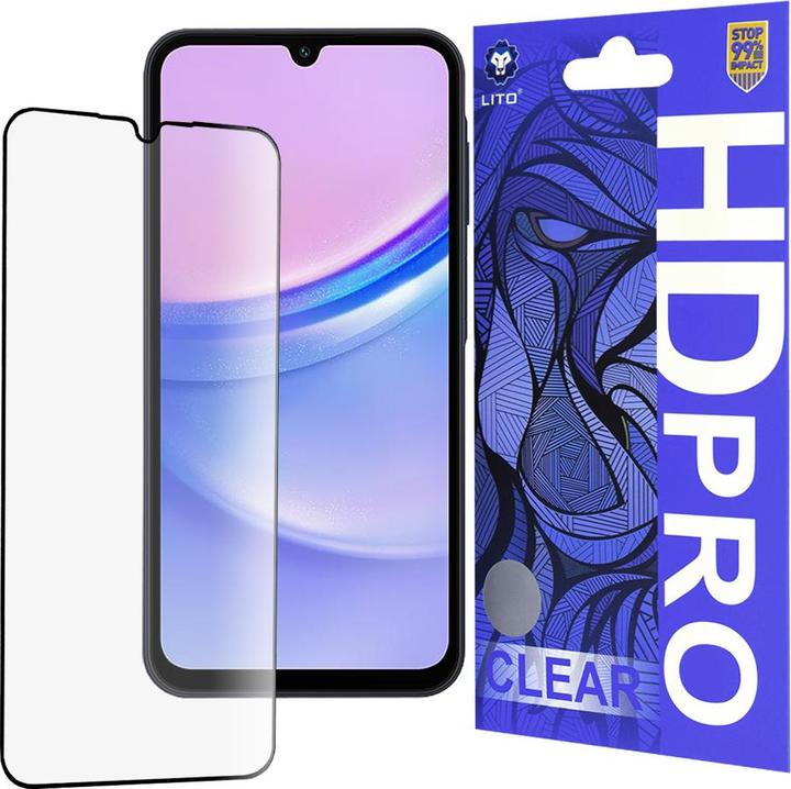 Image du produit Lito - HD Pro Clear - Samsung Galaxy A15 4G / A15 5G / A24 / A25 5G - Black (1 pièce(s), Samsung Galaxy A24, Samsung Galaxy A15 5G, Samsung Galaxy A15, Samsung Galaxy A25 5G)