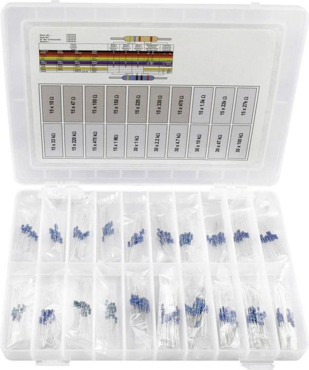 Actual product image Tru Components Praktiker assortment layer resistors