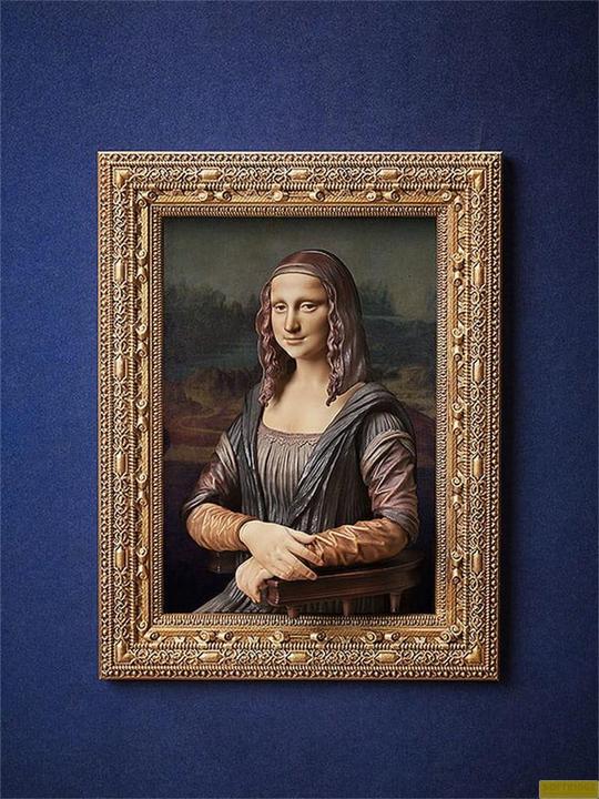 Actual product image FREEing The Table Museum figurine Figma Mona Lisa by Leonardo da Vinci 14 cm
