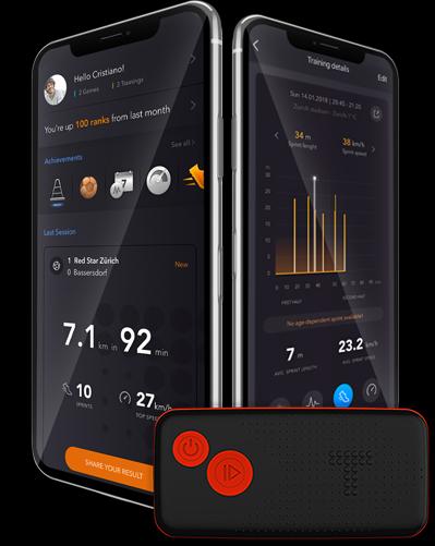 Actual product image Tracktics Football Tracker (L)