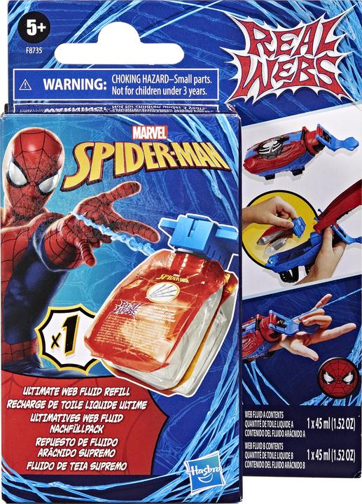 Actual product image Spiderman Marvel Spider-Man Real Webs Ultimate Web Fluid refill pack for the Real Webs Super Web Blaster