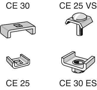 Image du produit Cablofil Pièce de serrage 25mm CE 25 EZ 558011 électro-galvanisé