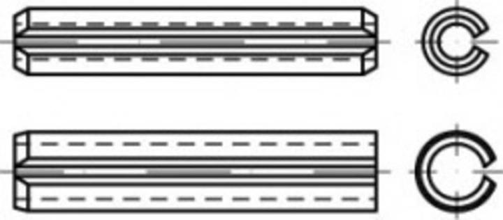Actual product image Toolcraft Spring steel dowel pins