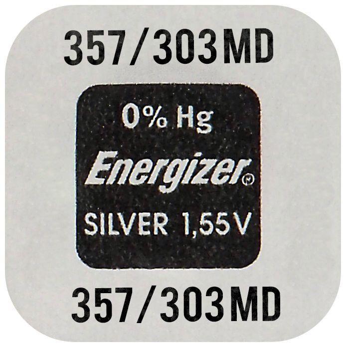 Actual product image Energizer 357/303 (SR44) - 10 Uhrenbatterien (10 pcs., 28L, 138 mAh)