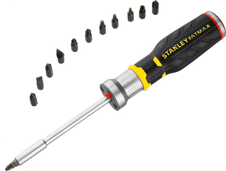Produktbild Stanley Stan Bit-Schraubendr.-Set FatMax 12 Bits FMHT0-62689 (Pozidriv-Kreuzschlitz (PZ), Schlitz, Phillipps-Kreuzschlitz (PH))