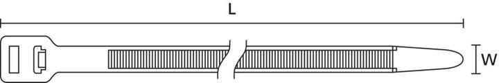 Produktbild HellermannTyton Kabelbinder schwarz Nylon 100x2.5mm TR18 (Kunststoffkabelbinder, 100 mm, 100 Stk.)