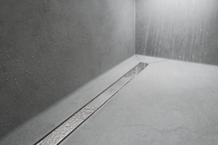 Actual product image hansgrohe Shower channel RainDrain Match, with height-adjustable frame 800 mm, matt black (800 mm)
