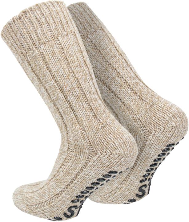 Produktbild Normani 2 Paar Norweger-ABS-Socken mit Schafwolle (2er Pack, 43 - 46)