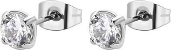 Brosway Shiny steel earrings with zircons Desideri BEIE005