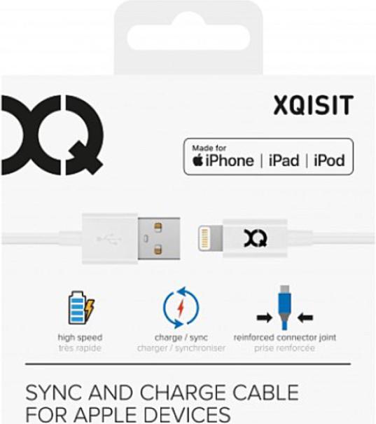 Actual product image Xqisit Charge & Sync Lightning Cable (1 m, USB 2.0)