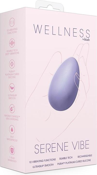 Image du produit Blush Serene Vibe Full Body Personal Hand Held Massager en violet - 10 modes de vibration - Purio® Plat