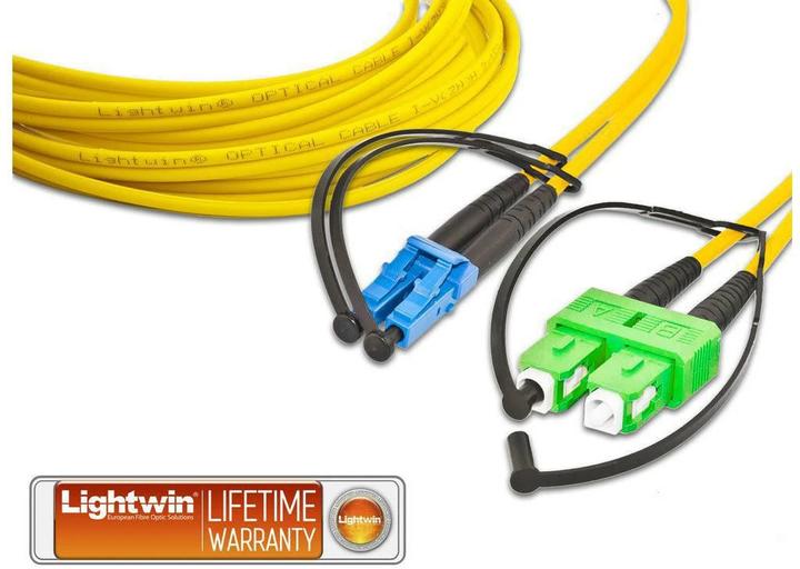 Image du produit Lightwin Câble de raccordement HQ duplex en fibre optique, 1m (CAT6, 1 m)
