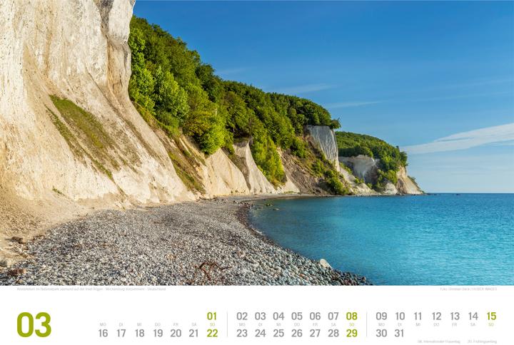Produktbild Ostsee - von Flensburg bis nach Usedom - ReiseLust Kalender 2026 (45 x 33 cm, Harter Einband, Deutsch)