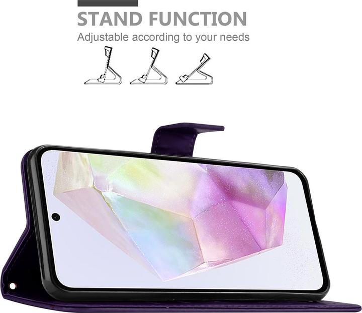 Actual product image Cadorabo Cover for Samsung Galaxy A35 with floral pattern (Samsung Galaxy A35)