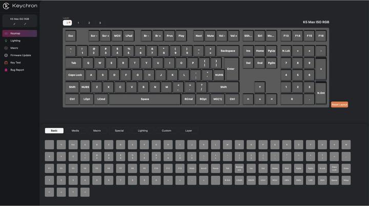 Image du produit Keychron K5 Max (CH, Filaire, Sans fil)