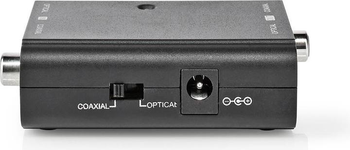 Actual product image Nedis Digital Audio Converter 2-way connections - Input: 1x S / PDIF (RCA) jack / 1x TosLink jack (0.05 m, Optical)