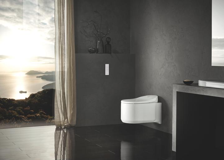 Actual product image Grohe Sensia Arena shower toilet complete system for concealed cisterns, wall mounting