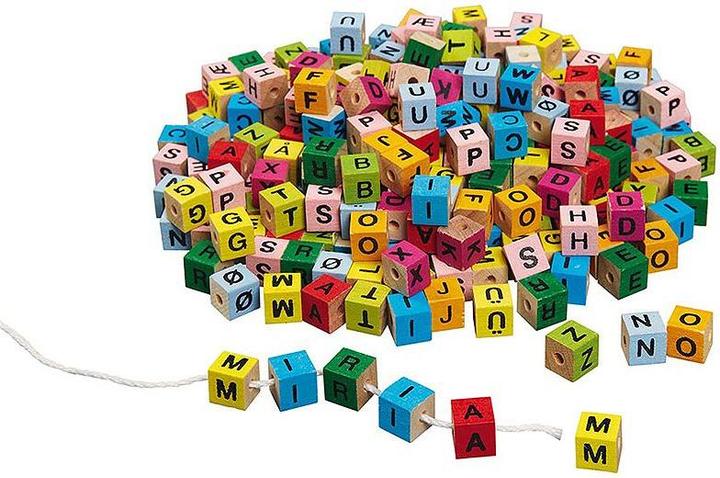 Produktbild Goki Holz Buchstaben Perlen-Farbe