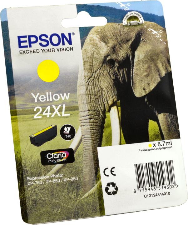 Produktbild Epson 24XL Claria Photo HD (Y)