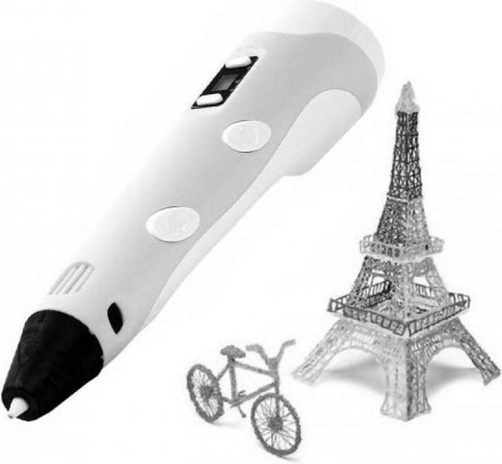 Produktbild Riff Fantasy 3D Pen Print Pen for Kids with 1.75mm ABS / PLA AC Wire Powered by AC Pink (PLA, ABS, 1.75 mm, 120 g, Pink)