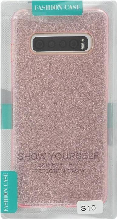 Image du produit OEM Silicon Case Glittery pour Samsung Galaxy S10 rose (Samsung Galaxy S10)