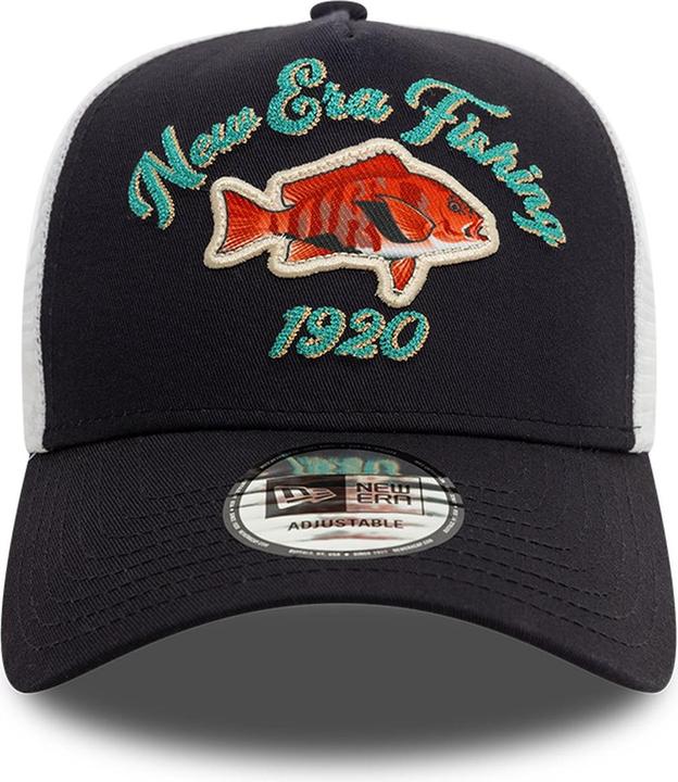 Actual product image New Era A-Frame Mesh Trucker Cap - Fishing 1920 Navy (One size)