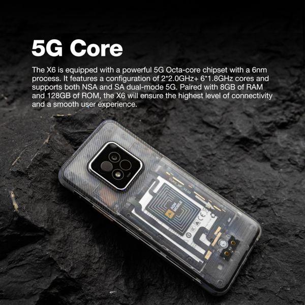 Actual product image AGM X6 Phantom 5G 8/128, tr (128 GB, Ghost, 6.78", Dual SIM, 50 Mpx, 5G)