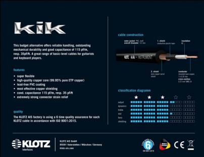 Actual product image Klotz KIK 3.0 PPSW (3 m)