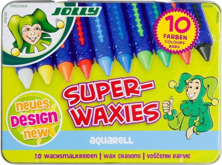 Image du produit Jolly Craies de cire, Superwaxies, étui de 10 pièces (Bleu, 10 x)