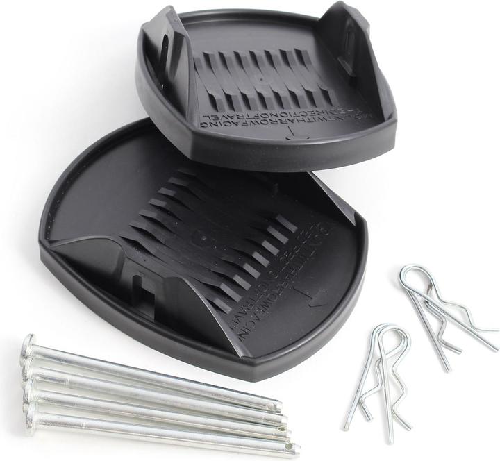 Produktbild XPOtool 4x Stützplatten 180x145mm Wohnwagenstütze Wohnwagen Anhänger Caravan