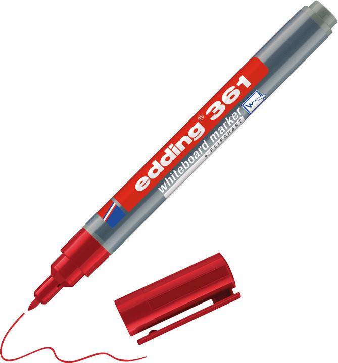 Produktbild Edding Whiteboard-Marker 361 (Rot, 1 mm, 1 x)