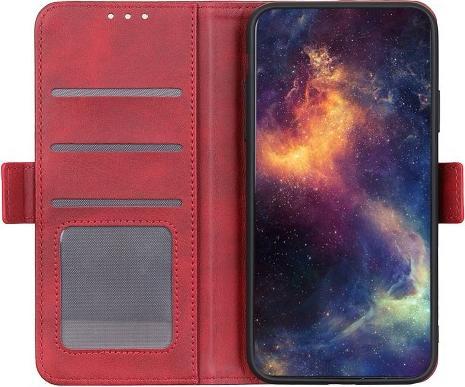 Actual product image Cover-Discount iPhone 13 Pro Max - Vintage Flip Case Cover red (Apple iPhone 13 Pro Max)