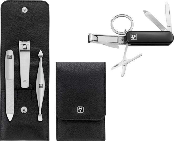 Immagine prodotto Zwilling TWINOX custodia tascabile in pelle nera, 3 pezzi & Multi Tool