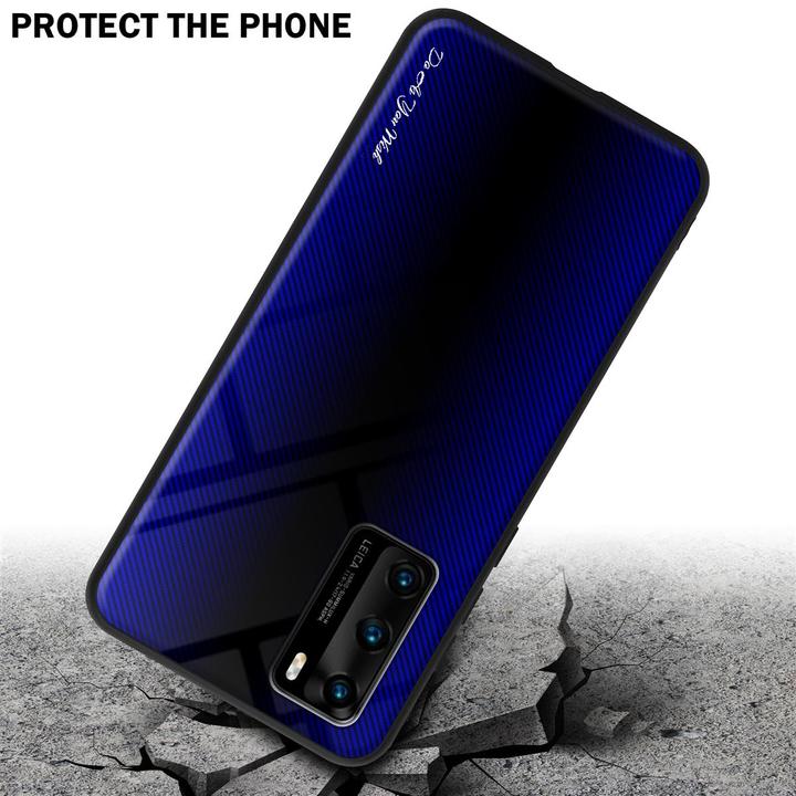 Image du produit Cadorabo TPU Couverture en verre rayé (Huawei P40)