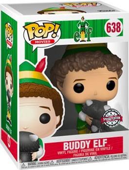 Actual product image Funko POP! Elf Buddy Elf avec Raton Laveur