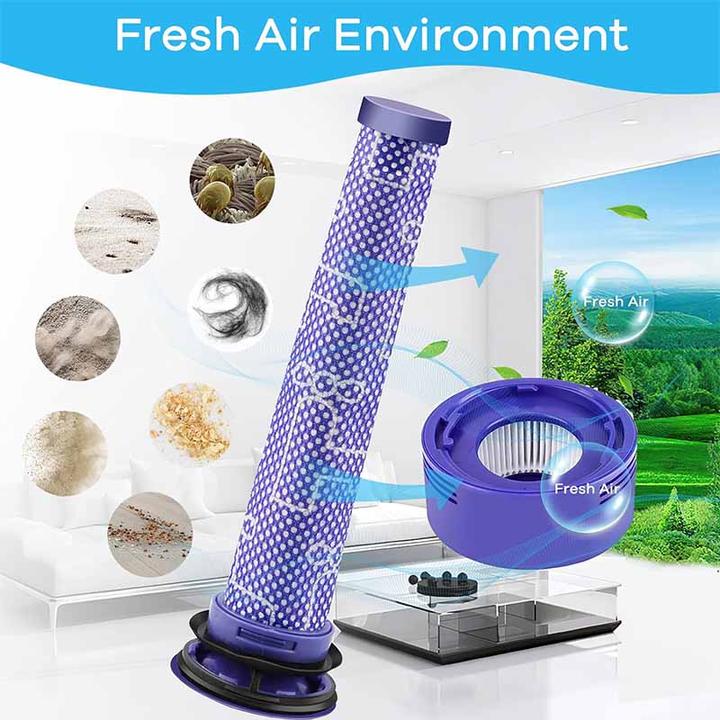 Actual product image Plutoos Replacement filter accessories for V8 Absolute Animal, V7 Absolute Motorhead Animal dust