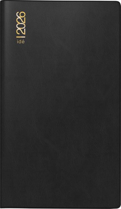Produktbild rido/id 7012212906 | Taschenkalender Mod. TM 17/contacter 2026 | A6 quer, Kunststoff, schwarz (A6, Deutsch)