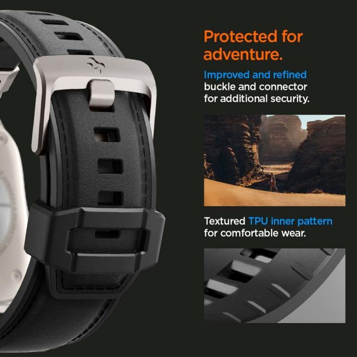 Actual product image Spigen DuraPro Armor PU Apple Watch (49mm) Band (Thermoplastic polyurethane (TPU), Polyurethane (PU))