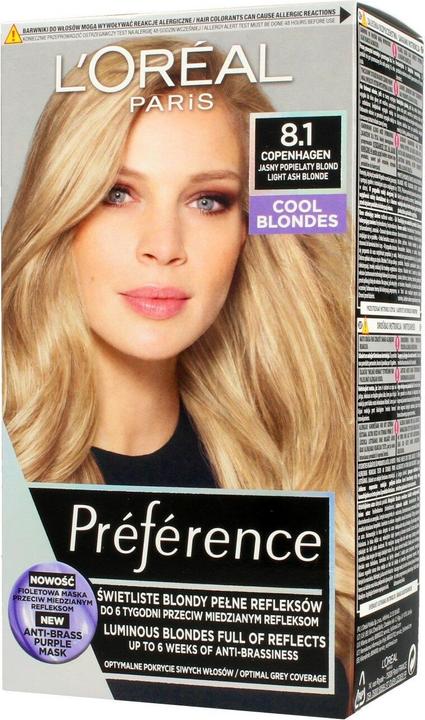 Produktbild L'Oréal Paris L'Oreal - Recital Preference Hair Dye 8.1 Wbis Copenhague (8.1 Wbis Copenhague)