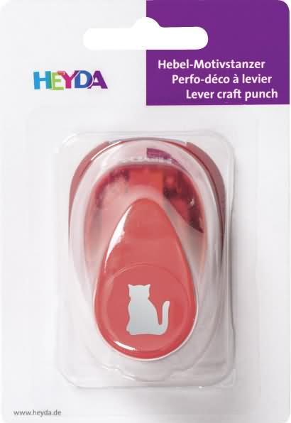 Image du produit Heyda Perforatrice à motif pour carton jusqu'à 220g/m2 Chat petit 15x15mm