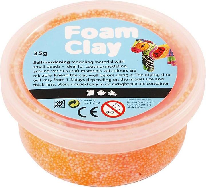 Foam Clay Neon Oranje, 35gr.
