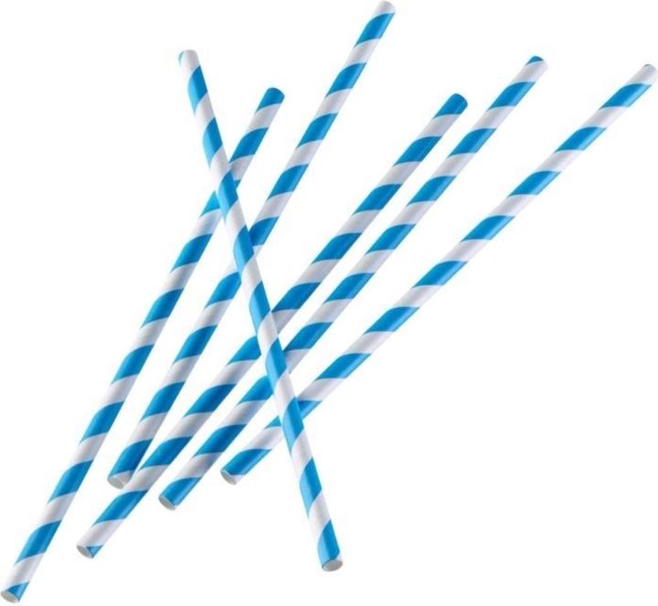 Actual product image Westmark 50 paper drinking straws, blue-white, 19,7 cm, 50 sb (50 x)