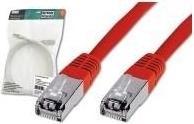 Actual product image Digitus CAT 5e SF-UTP patch cable Cu PVC AWG 26/7 length 10 m color red (SF/UTP, CAT5e, 10 m)