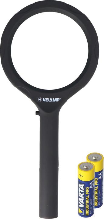 Produktbild Velamp Lupe mit LED-Beleuchtung und 3fach Vergrösserung, inklusive Batterien