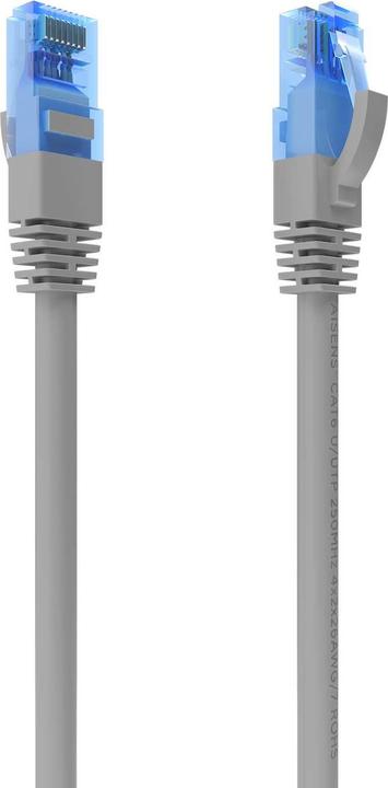 Image du produit Aisens CABLE RED LATIGUILLO RJ45 CAT.6 UTP AWG26 CCA GRIS 30CM (U/UTP, CAT6, 0.30 m)
