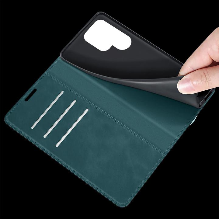 Actual product image Cazy Book Case Compatible with Samsung Galaxy S23 Ultra - Cover Foldable Magnetic Synthetic Leather - (Samsung Galaxy S23 Ultra)