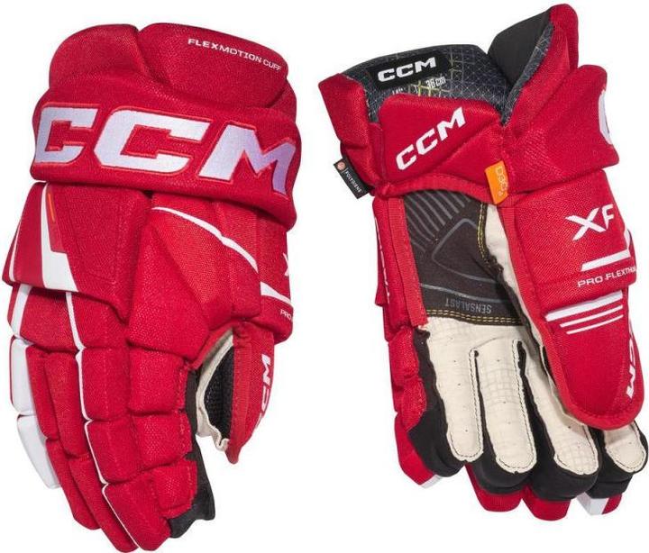 Image du produit CCM Gants de hockey Tacks XF JR (12"/30 cm, rouge/blanc (13)) (13)