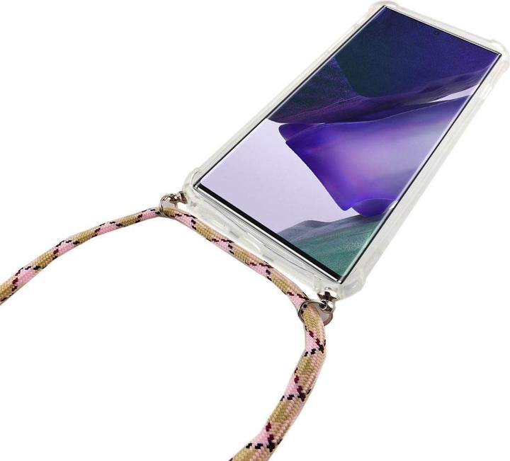 Produktbild König Design Handykette für Samsung Galaxy Note 20 Hülle mit Band zum umhängen Kordel Rosa