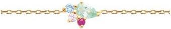 Lara Vergoldetem Messing ARMBAND – 16+2 – ZICONIA MULTICOLORS (Vergoldet)